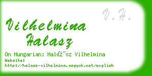 vilhelmina halasz business card
